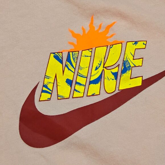 Nike Spring Break Mens T shirt Size XL Pink 2 sided Print FQ3748-697 Palm Trees - Picture 3 of 8